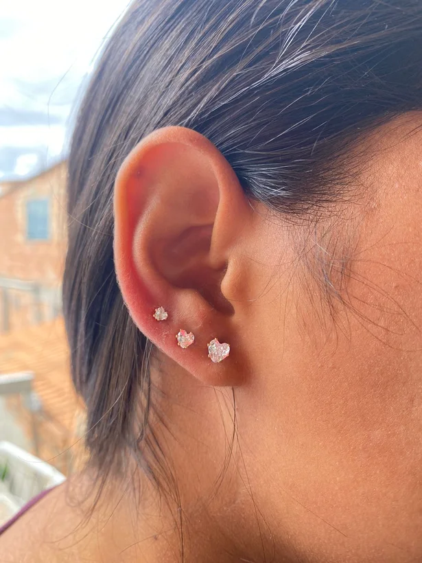 Trio de Corações — Banhado a Ouro 18k
