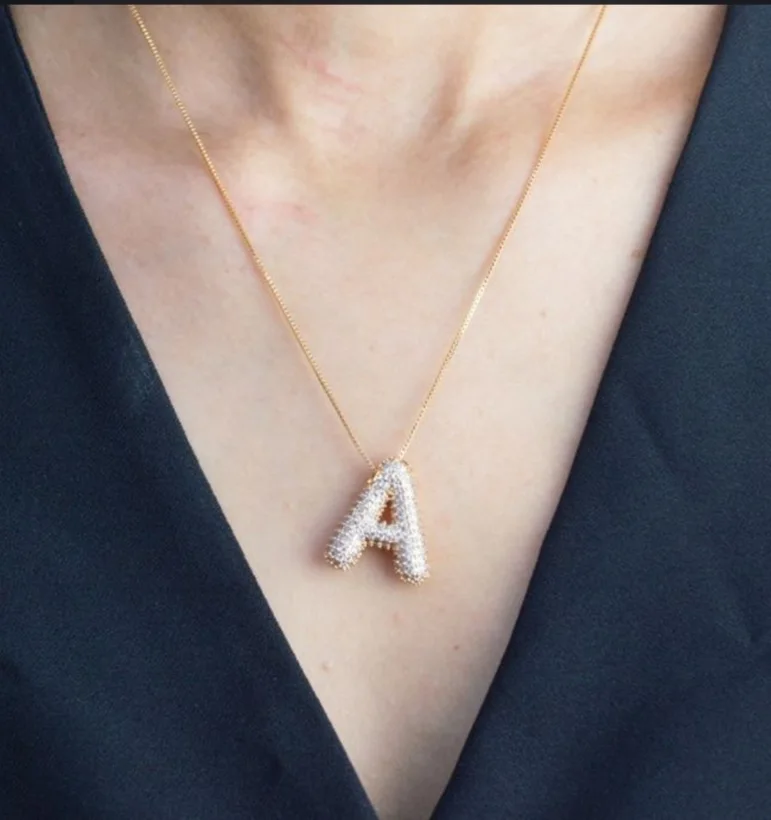 Colar Inicial — Banhado a Ouro 18k - Todas as letras