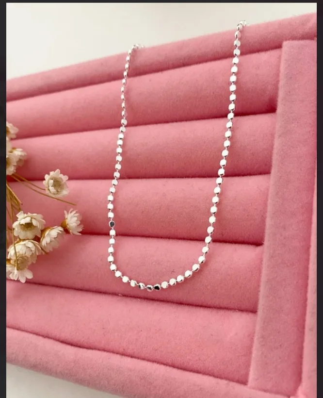 Choker Bolinhas Amassadinhas — Banhado a Prata 925