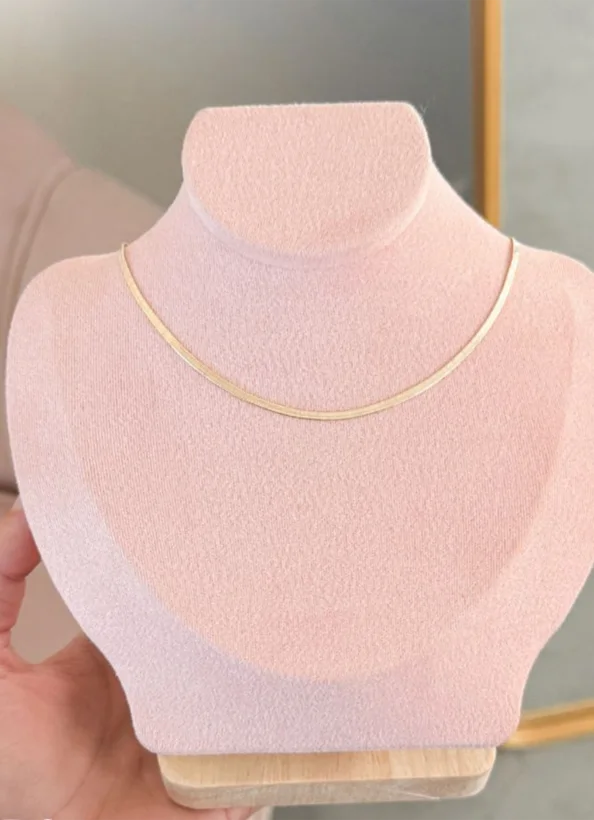 Choker Fita Laminada — Banhado a Ouro 18k
