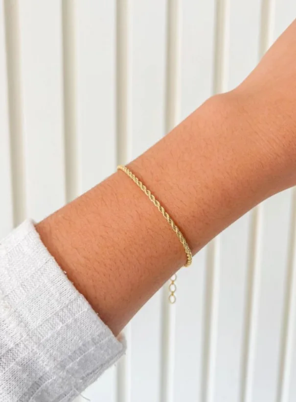 Pulseira Baiana Fina — Banhado a Ouro 18k